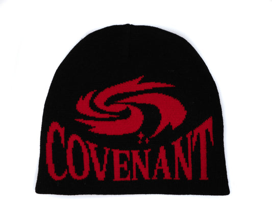 Covenant Beanie Vortex (Red & Black)